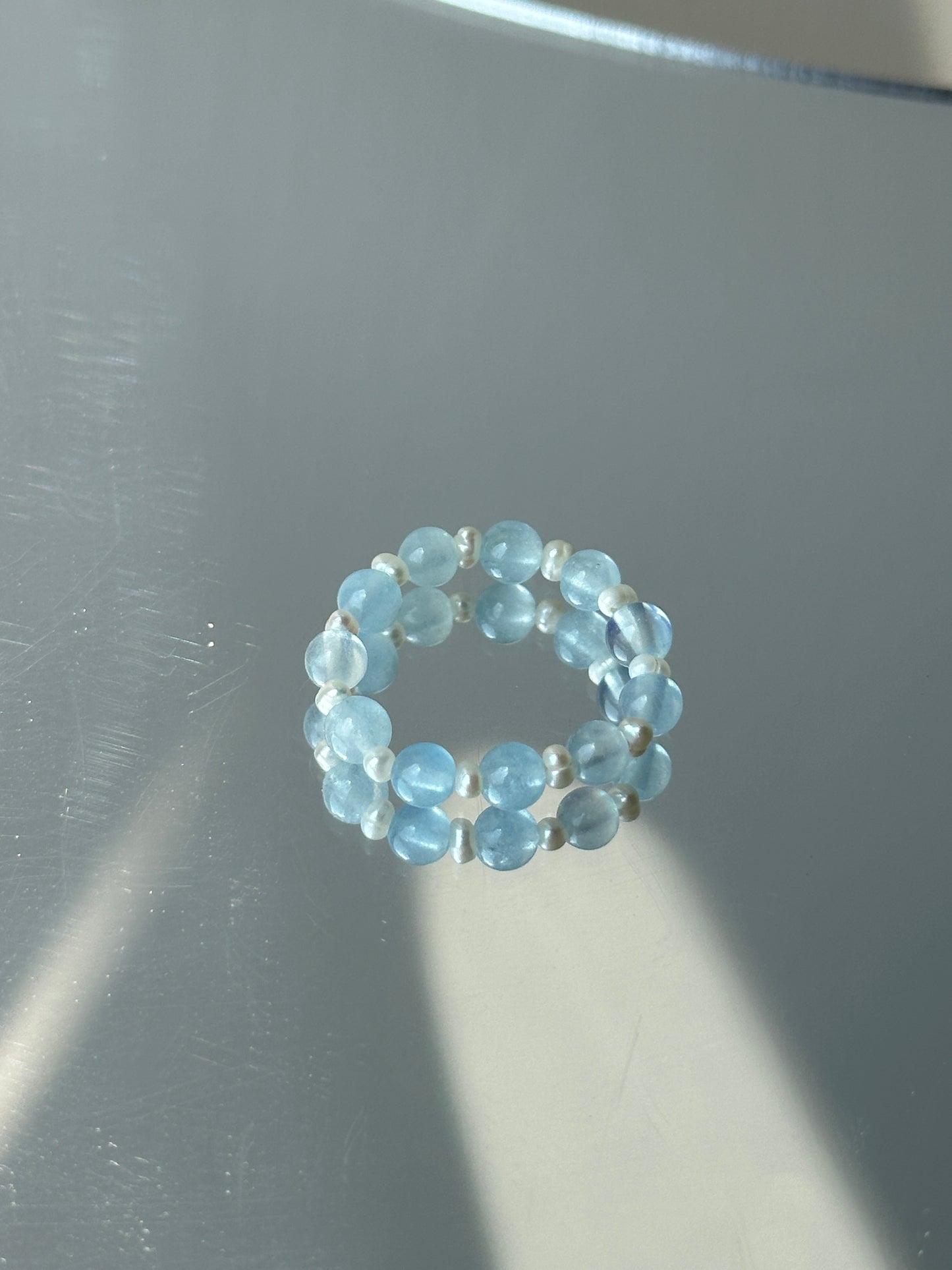 海藍寶靈魂藍圖戒指