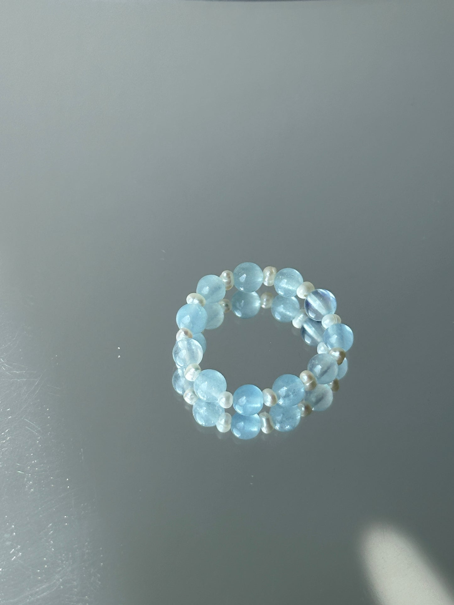 海藍寶靈魂藍圖戒指