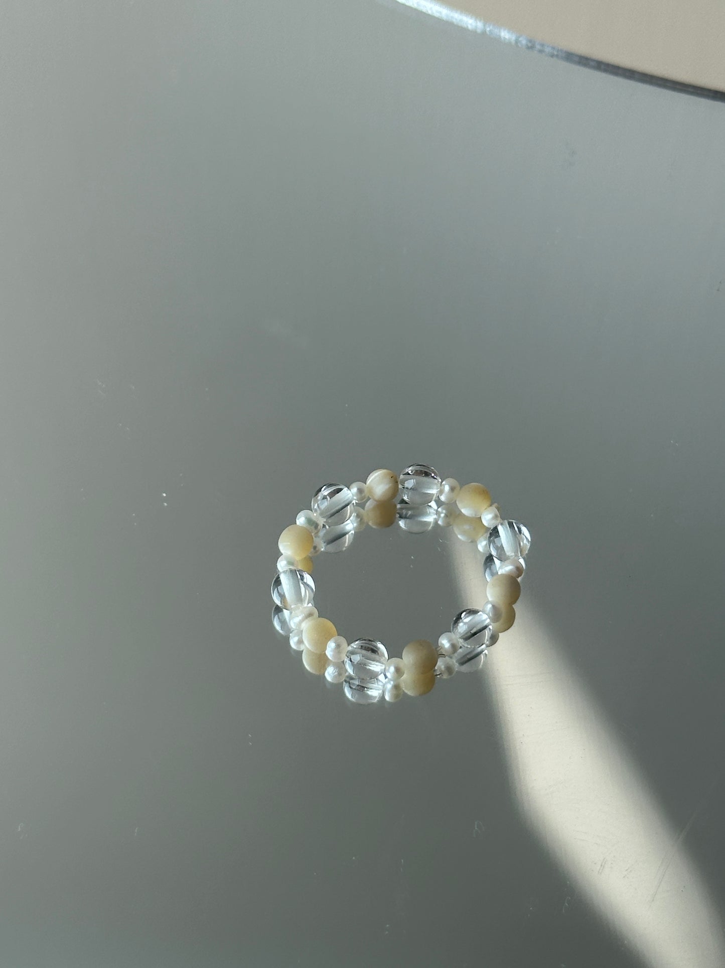 白水晶光芒守護戒指