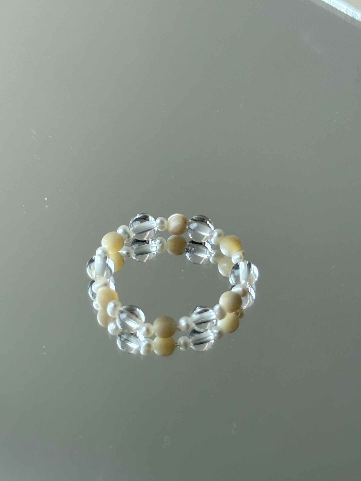 白水晶光芒守護戒指