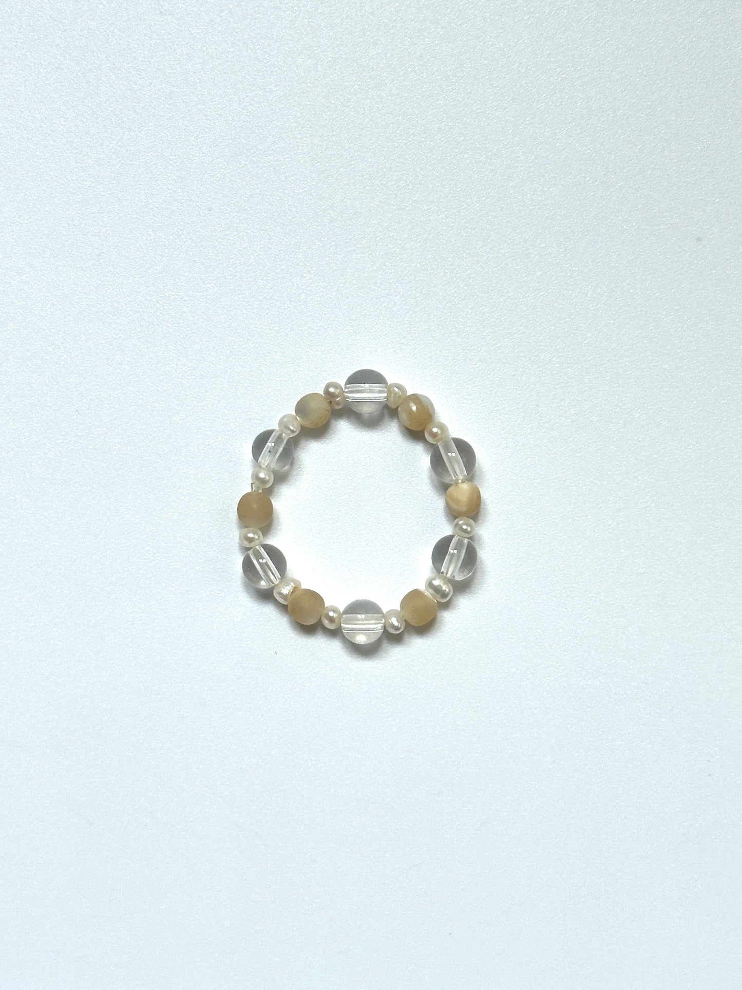 白水晶光芒守護戒指