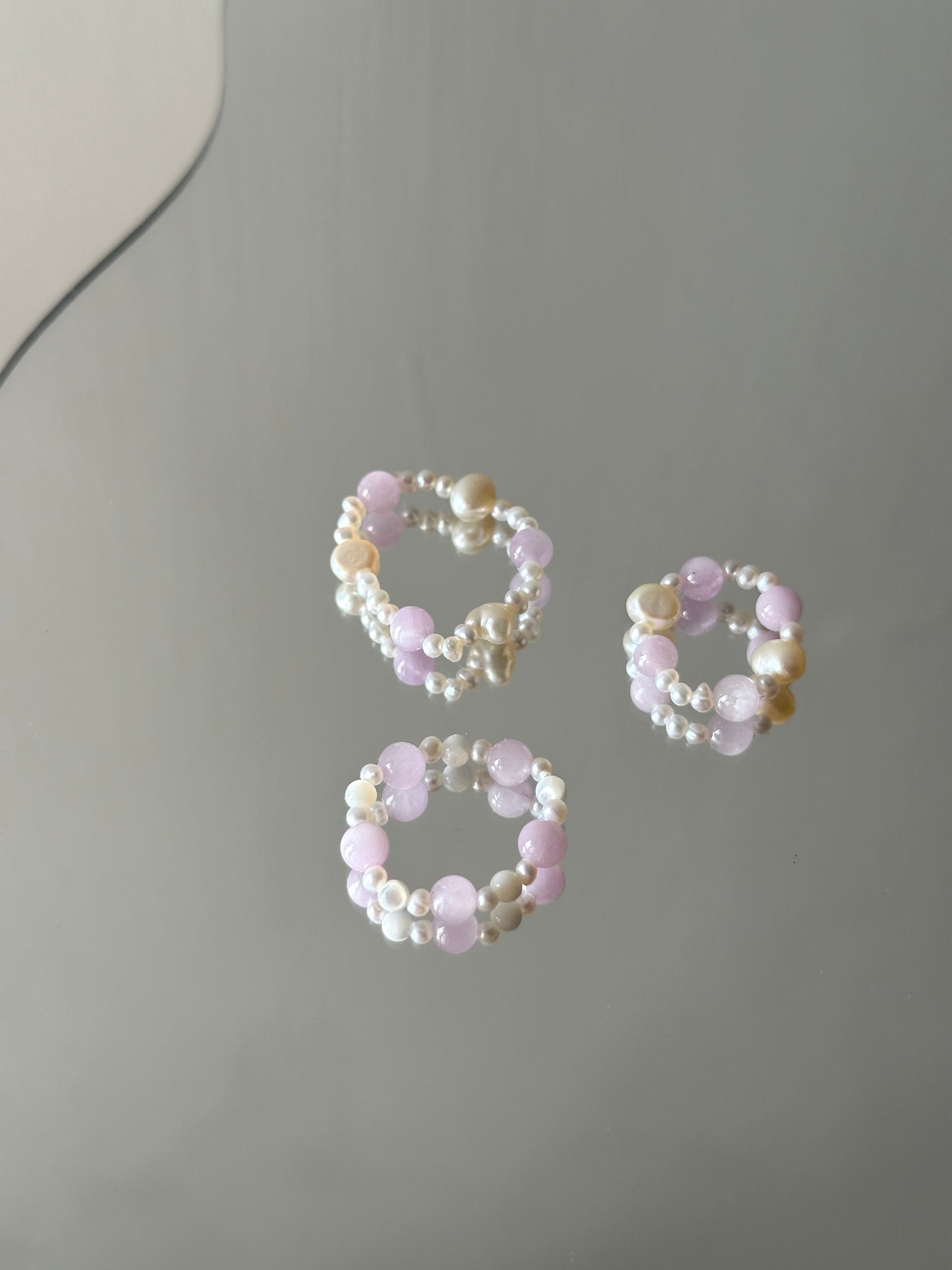 紫鋰輝石珍珠釋憂戒指1.0