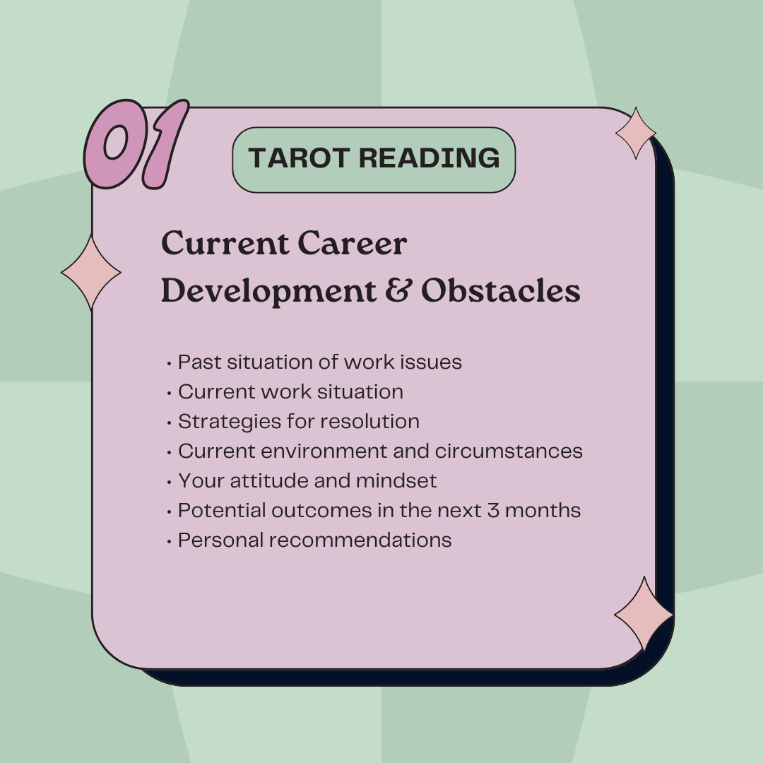 Career Tarot Reading - Current Career Development & Obstacles