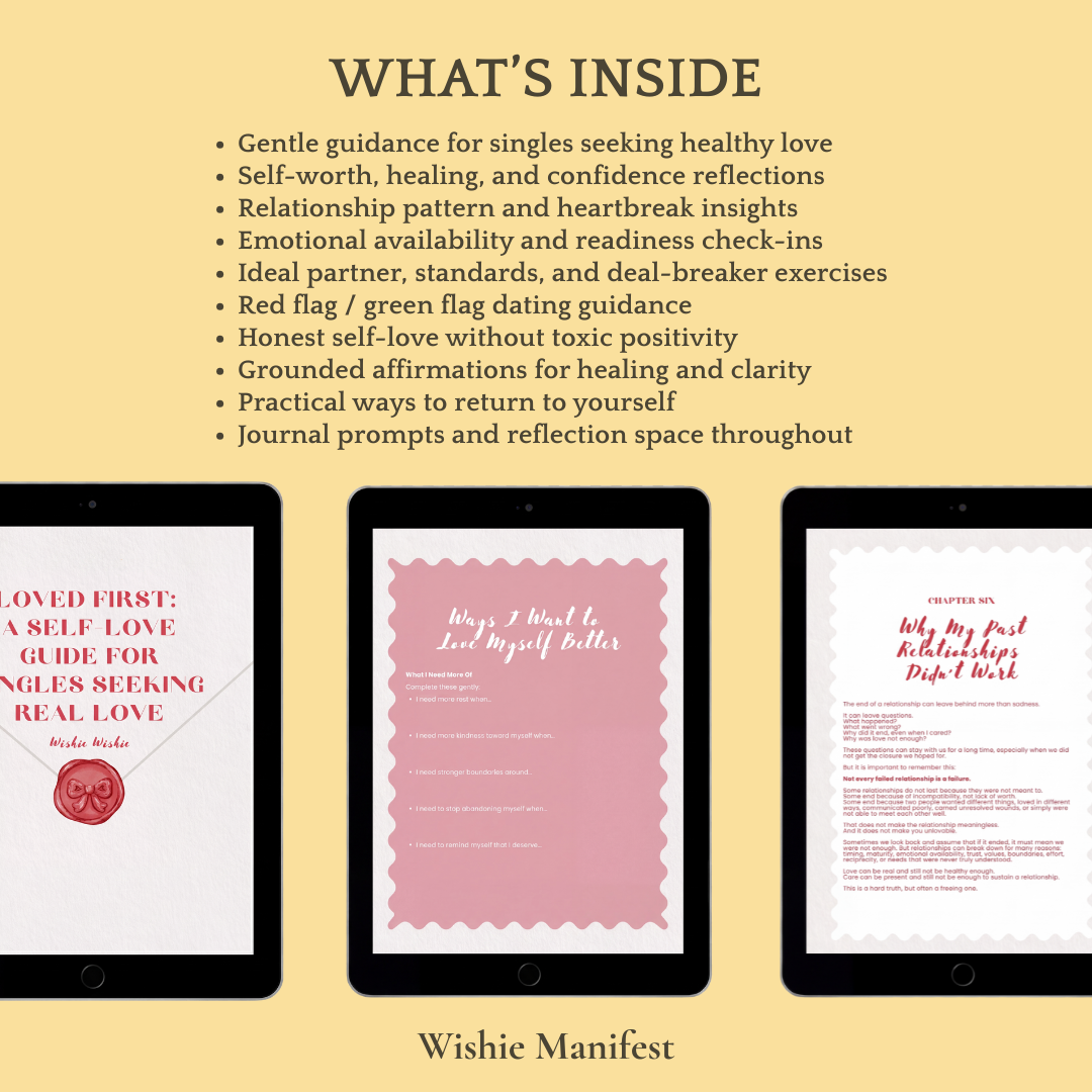單身自愛電子書｜約會心態練習手冊｜感情療癒日記｜Loved First 數位下載版