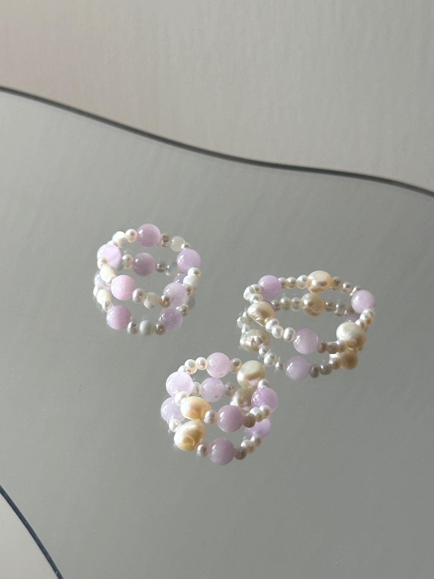 紫鋰輝石珍珠釋憂戒指3.0